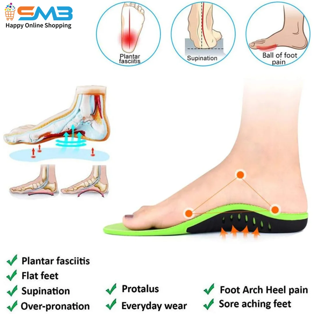 Orthotic Shoe Insole is Comfortable for Men & Women. High Elastic, Comfortable, Anti-slip Insole Buy Best Price Online at Shopnomarket.com.bd