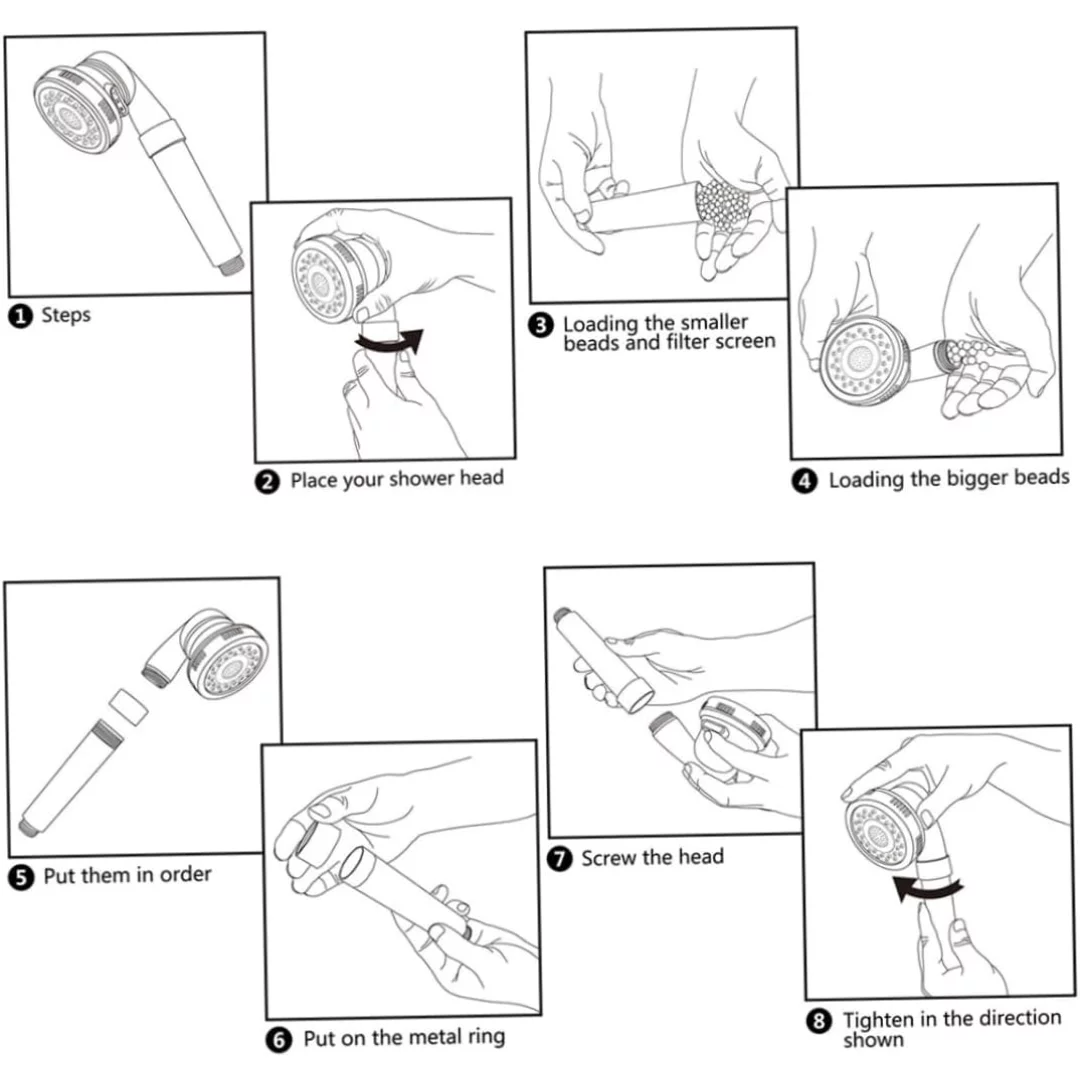 Replacement Shower Head Beads Shower Filter Stone