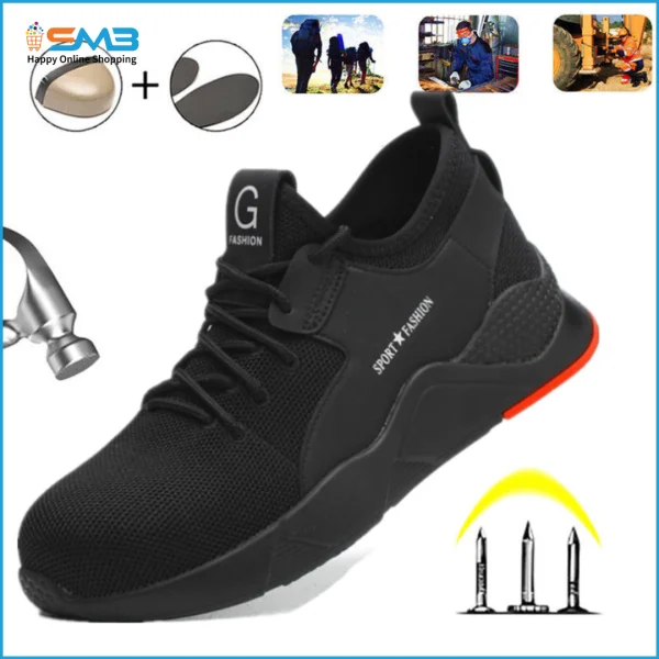 Anti Skid Safety Shoe for Man Construction Site