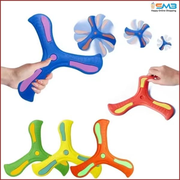 Kids Boomerang Soft Three-leaf Cross Interactive Outdoor Toys | ShopnoMarket BD