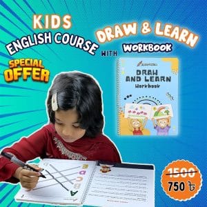 Draw And Learn Work Book – All in One Book with Kids English Phonetics Course